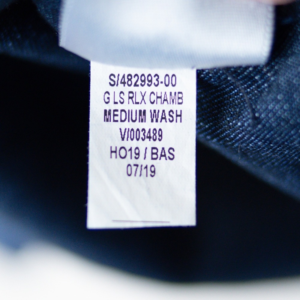Old Navy 100% Cotton Denim The Classic Shirt Women XL TALL Dark Wash Blue Jean - Picture 8 of 8